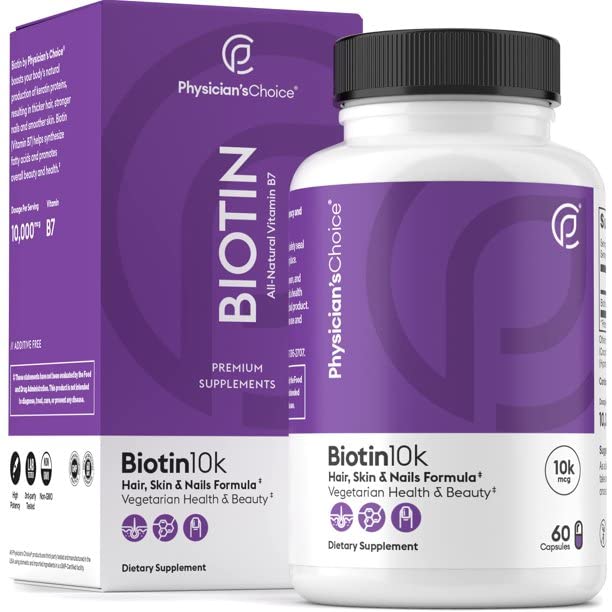 yhn biotina 10000mcg con aceite de coco para crecimiento capilar