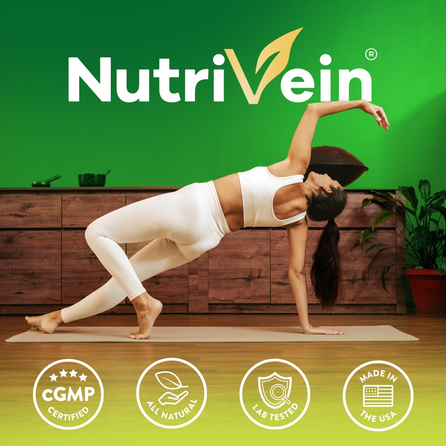 Yoga y bienestar con las propiedades del multivitamínico Nutrivein