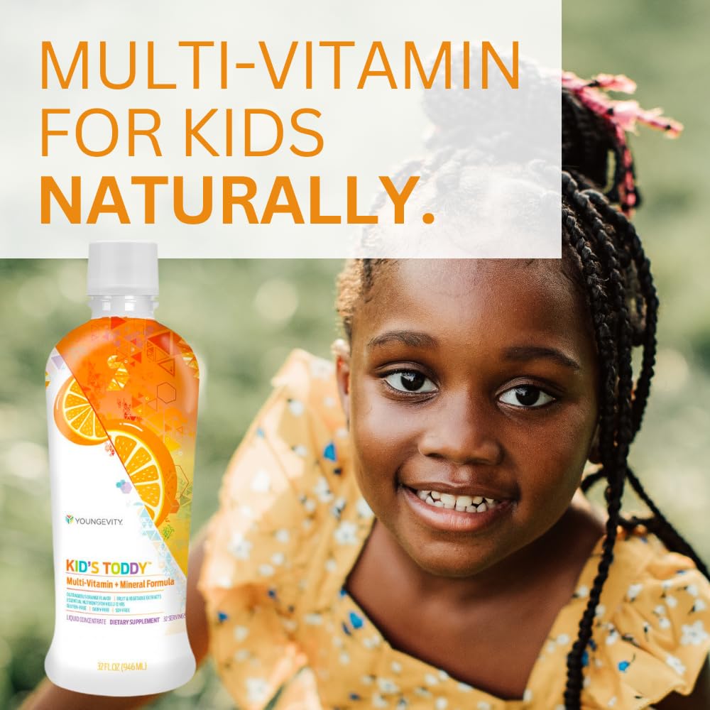 Youngevity Kids Toddy multivitaminico líquido sabor naranja