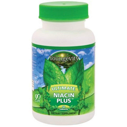 Youngevity Ultimate Niacin Plus 500mg paquete 60 tabletas