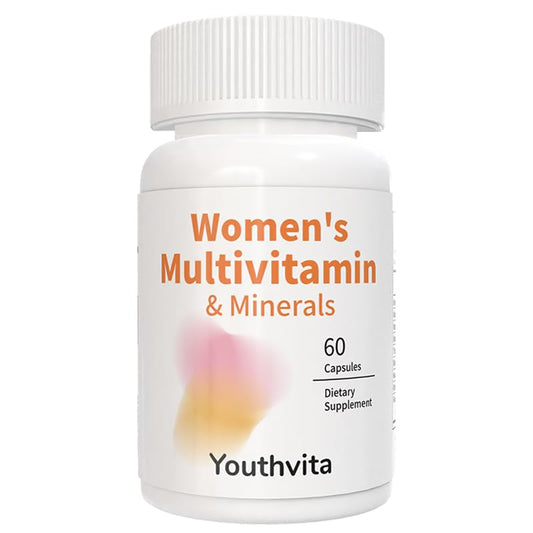 Frasco de YOUTHVITA multivitamínico diario para mujeres
