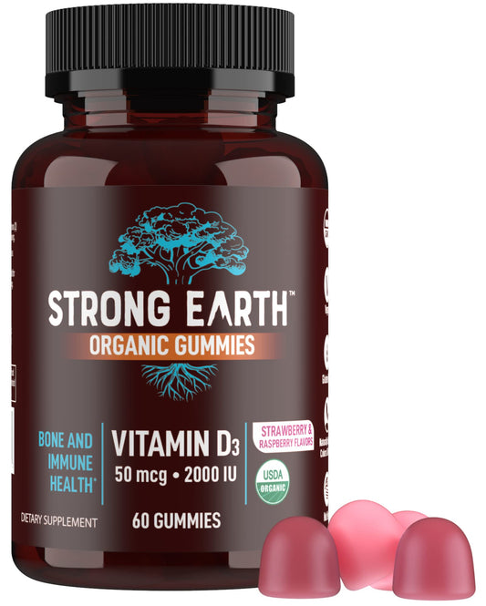 Gomitas orgánicas vitamina D3 Yum-V's frutales caja