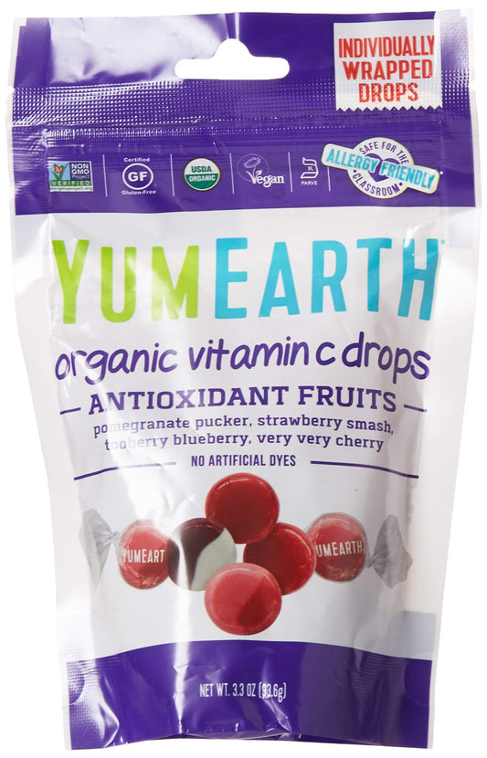 Bolsa de gotas Yummy Earth vitamina C orgánicas