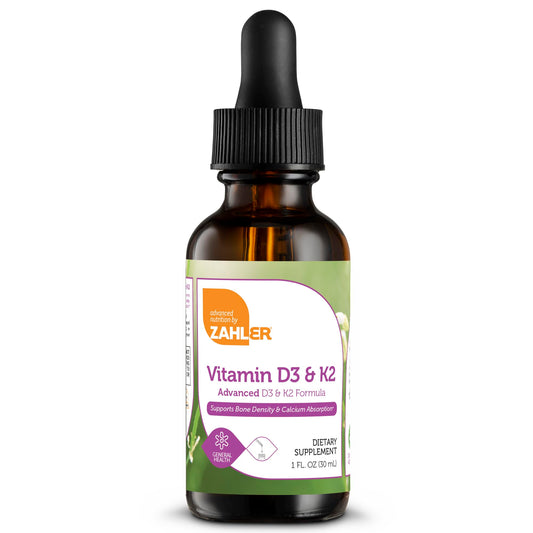 Zahler gotas Vitamina D3 K2 1000 IU y 1000 mcg 1oz