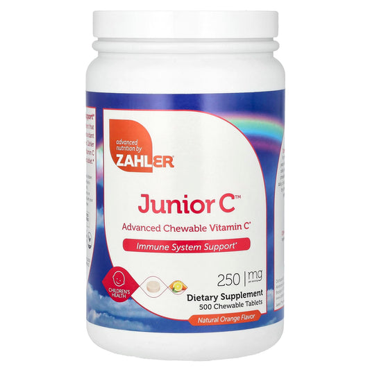 Zahler Junior C vitamina c masticable 250 mg sabor naranja