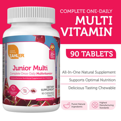 Zahler multivitamínico junior, soporte inmune y desarrollo