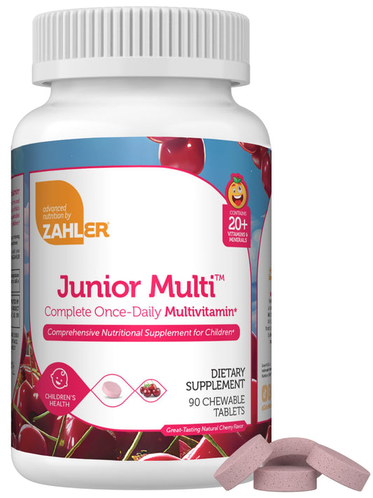 Zahler multivitamínico masticable niños sabor cereza 90 tabletas