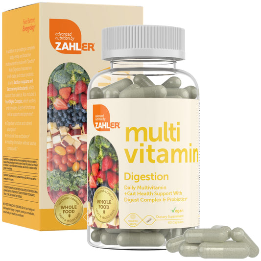 Zahler multivitamínico probiótico salud digestiva frasco