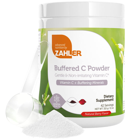 Polvo vitamina C Zahler antioxidante sabor bayas 11 oz