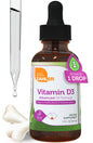 Botella de suplemento vitamina d3 líquida zahler 1000 ui