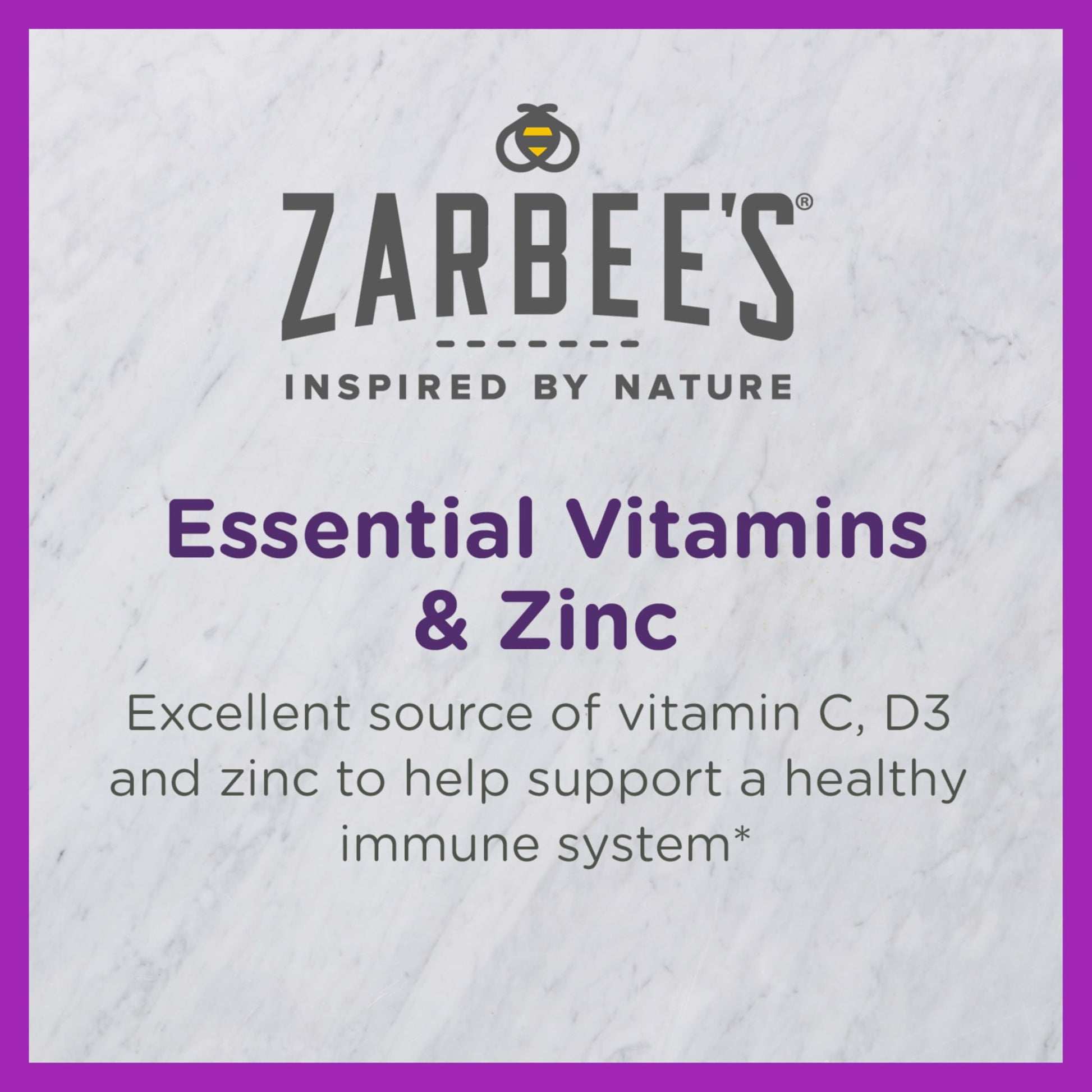 Zarbee's vitaminas C D y zinc sabor tropical