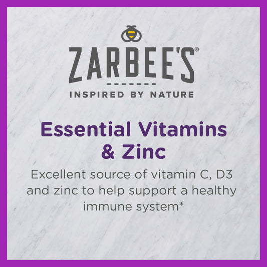 Zarbee's vitaminas C D y zinc sabor tropical