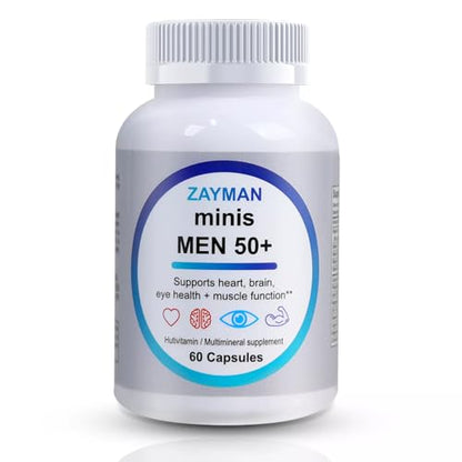 ZAYMAN Minis multivitaminas para hombres 50 plus envase frontal
