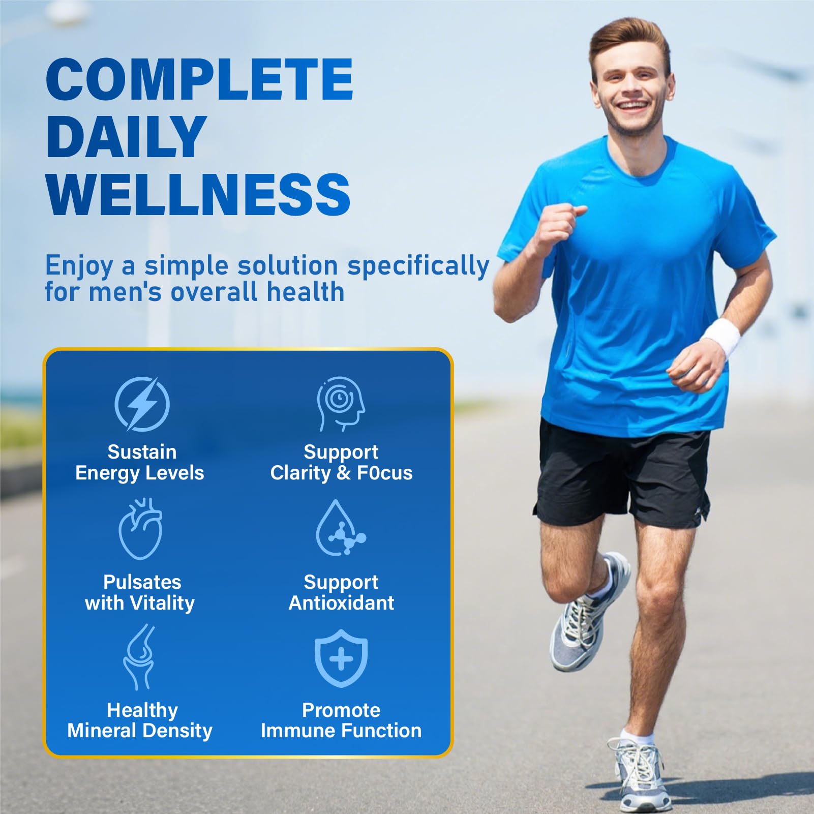 Gomitas multivitaminas para hombres sabor mezcla de bayas
