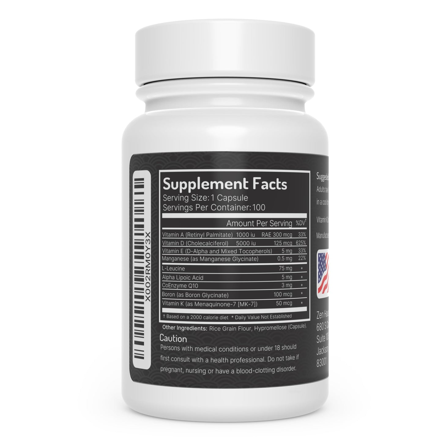 Zen Haus vitaminas ADK con antioxidantes para salud cardiovascular y ósea