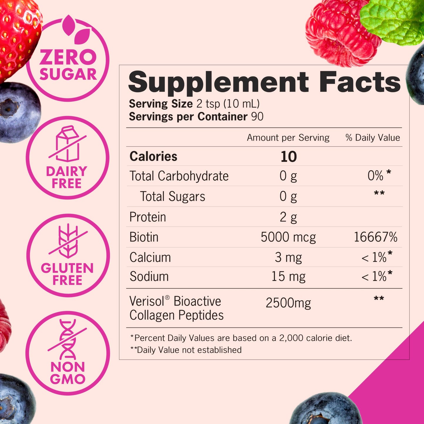 Zena Fit Nutrition colágeno líquido para cabello y uñas fuertes