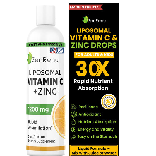 Zenrenu vitamina c liposomal y zinc bebida líquida 150 ml
