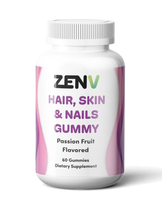 Frasco ZENV gomitas de maracuyá para belleza y cuidado