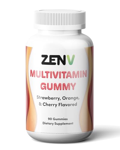 Botella de ZENV gomitas multivitamínicas sabor frutas mixtas