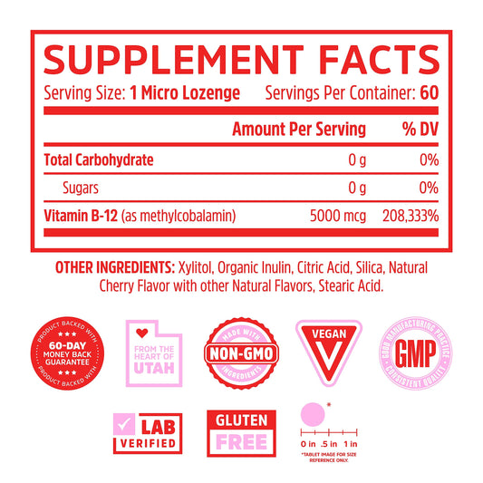 Zhou nutritión vitaminas b12 veganas 5000 mcg