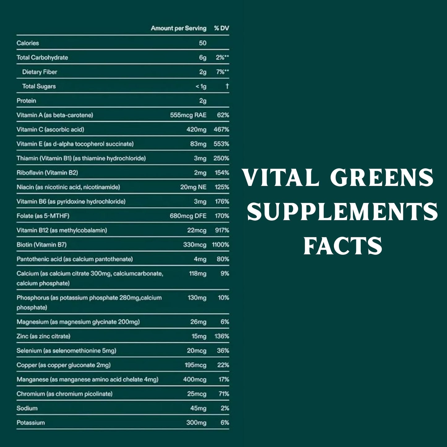 ZOHROJ Vital Greens superalimentos probióticos para vitalidad diaria