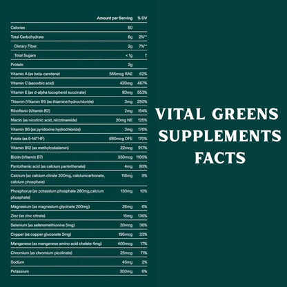 ZOHROJ Vital Greens superalimentos probióticos para vitalidad diaria