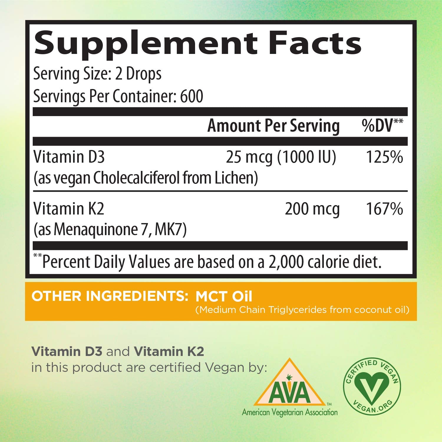 Zoomavit suplemento vegano gotas líquidas vitaminas d3 y k2