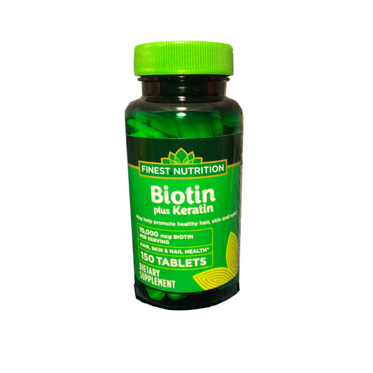 ZZP Finest Nutrition biotina y queratina tabletas envase