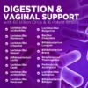 120 cápsulas de probióticos para salud digestiva y vaginal mujer