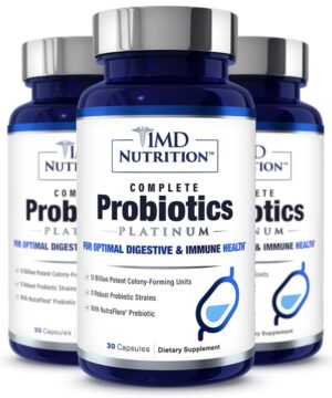 1md complete probiotics platinum salud digestiva 51 mil millones cfus 3 paquetes