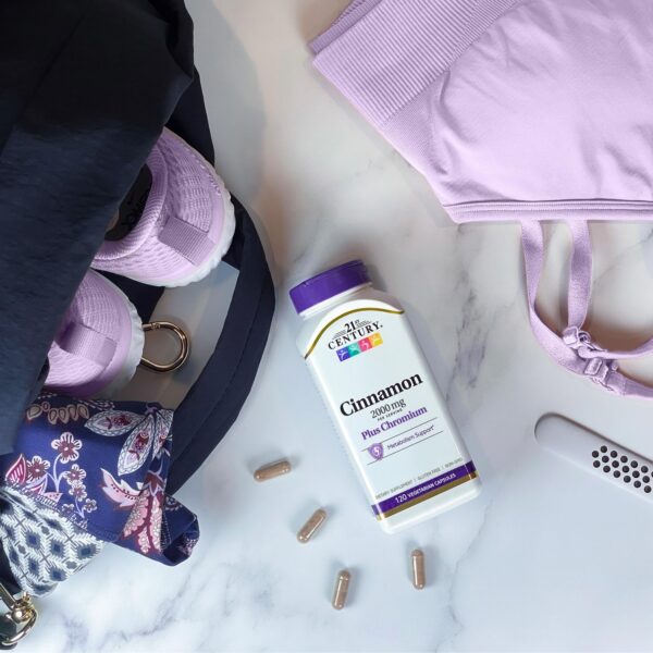 21st Century canela y cromo apoyo metabolismo azúcar y carbos