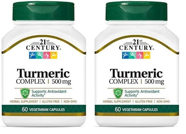 21st Century paquete de cápsulas vegetarianas de cúrcuma 60 unidades