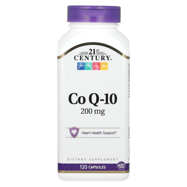 Frasco 21st Century Co Q10 200 mg 120 cápsulas