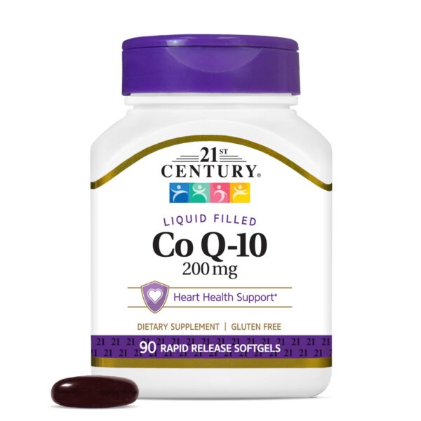 Frasco de 21st Century CoQ10 200 mg cápsulas blandas
