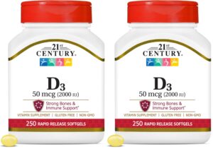 Version 1.0.0 21st Century D3 cápsulas blandas frente