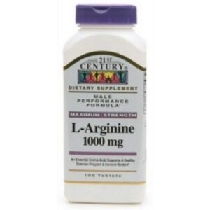 Frente del envase 21st Century L-Arginina 1000 mg