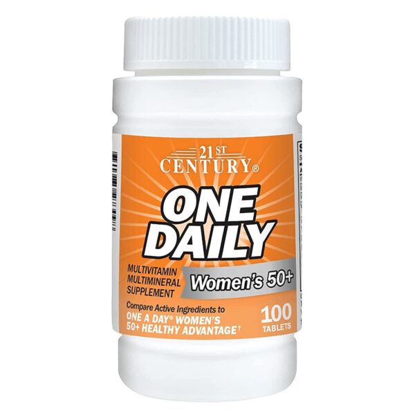 Version 1.0.0 21st Century multivitaminas diarias mujeres 50 plus botella 100 tabletas