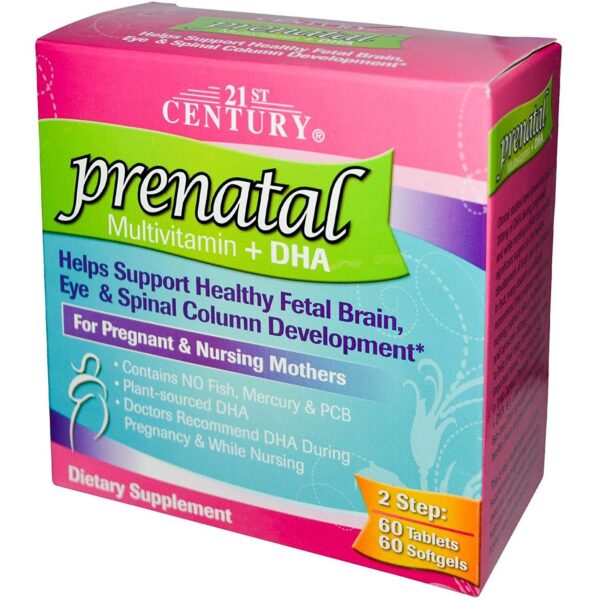 21st Century multivitamínico prenatal con DHA paquete de 2