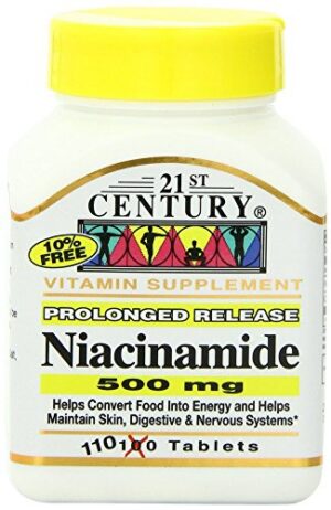 21st Century Niacinamida 500 mg tabletas paquete de 110
