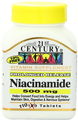 21st Century Niacinamida 500 mg tabletas paquete de 110
