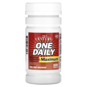 Caja del suplemento 21st Century One Daily 100 tabletas