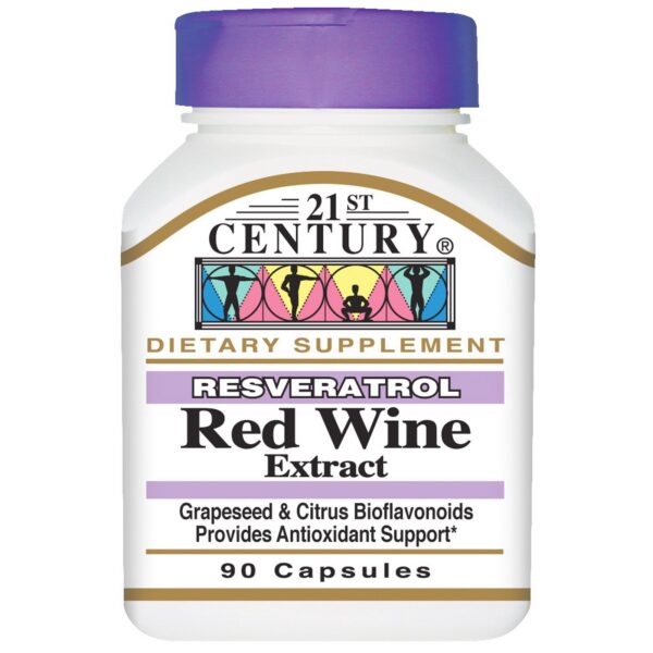 Resveratrol vino tinto cápsulas 21st Century
