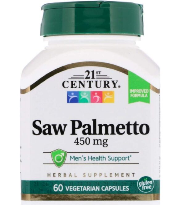 21st Century Saw Palmetto extracto 60 tabletas paquete de 4