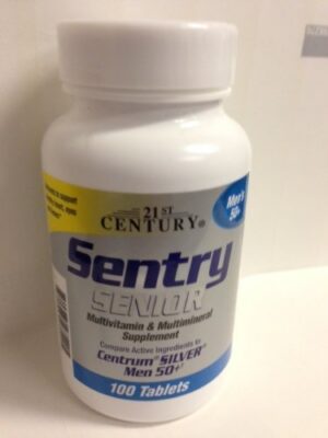 Version 1.0.0 21st Century Sentry Senior Men 50+ multivitaminas 100 tabletas pack 2