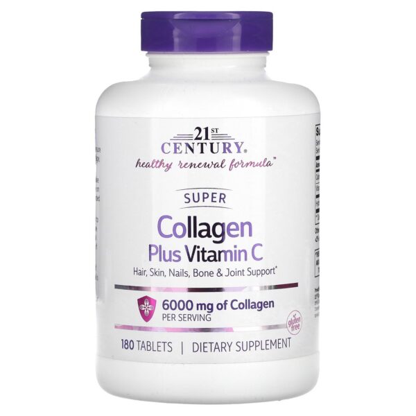Tabletas 21st Century Super Collagen para salud de piel y articulaciones
