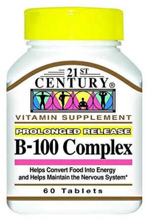 Vitamina B-100 Complejo 21st Century botella 60 tabletas