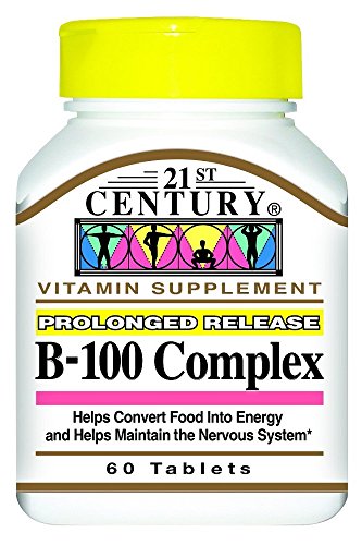 Vitamina B-100 Complejo 21st Century botella 60 tabletas