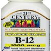 21st Century Vitamina B12 1000 mcg frasco tabletas liberación prolongada