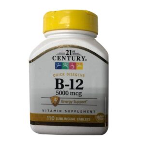Version 1.0.0 21st Century vitamina B12 5000mcg botella 110 tabletas
