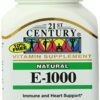 Envase 21st Century Vitamina E 1000 UI cápsulas blandas